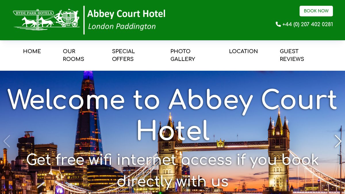 Abbey Court Hotel London Paddington