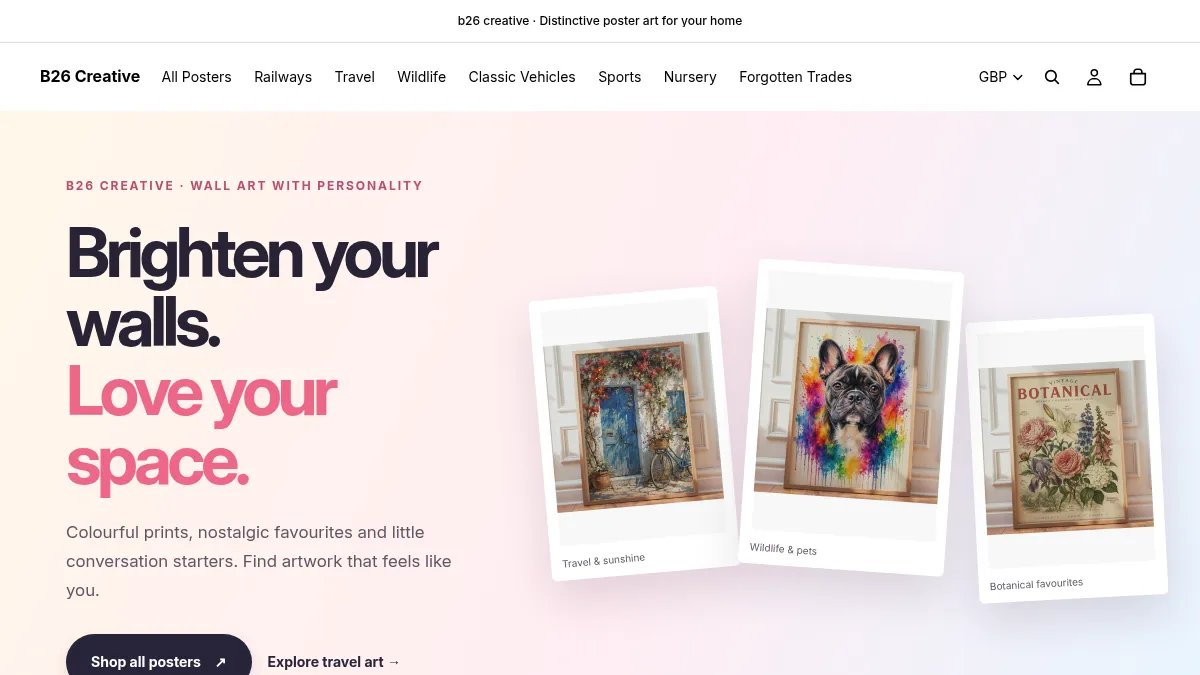 B26 Creative posters