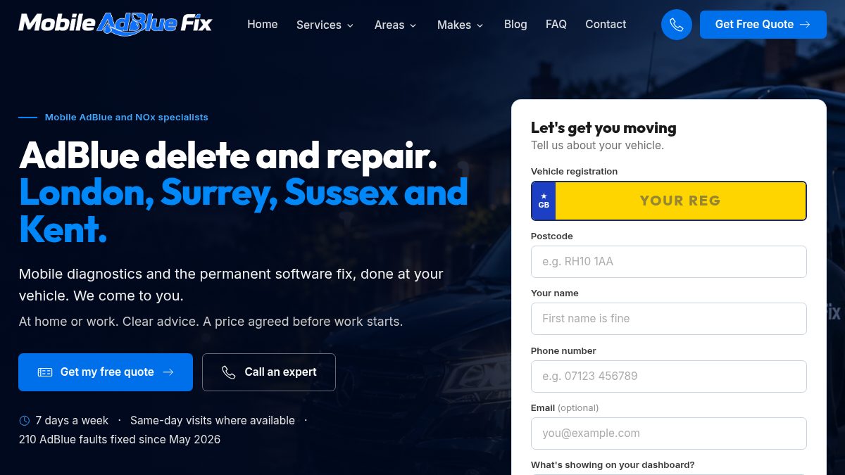 Mobile AdBlue Fix