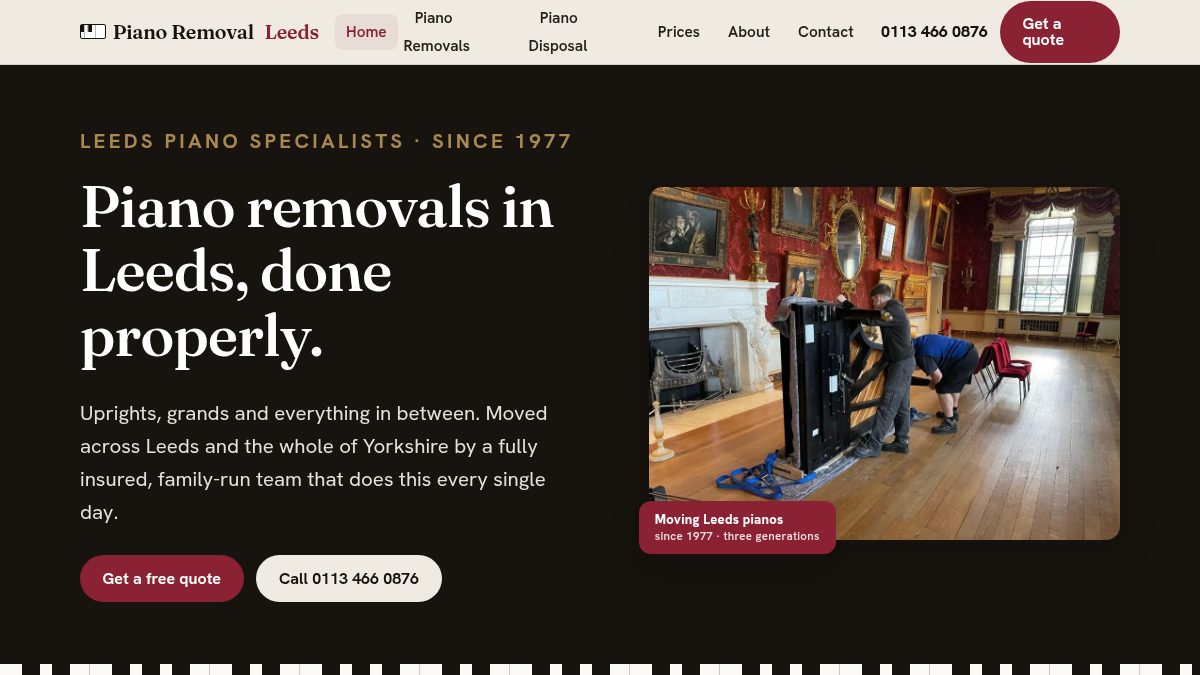 Piano Removal Leeds